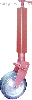 A crutch lift spring