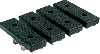 Quad width keel pad assembly