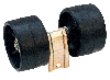 Multiway double reinforced wobble roller assembly