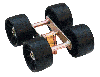 Multiway quad reinforced wobble roller assembly